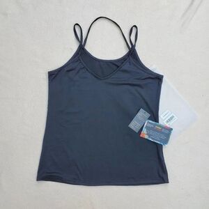 Black spaghetti strap tank top